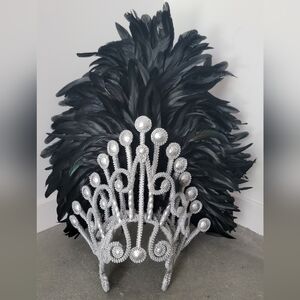 Showgirl Headpiece Samba Costume Feather Headdress